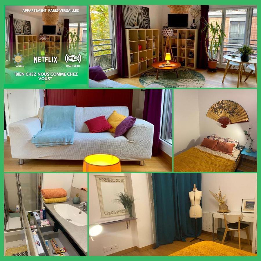 Paris-Versailles-Cosy-Calme-Wifi Apartamento Exterior foto